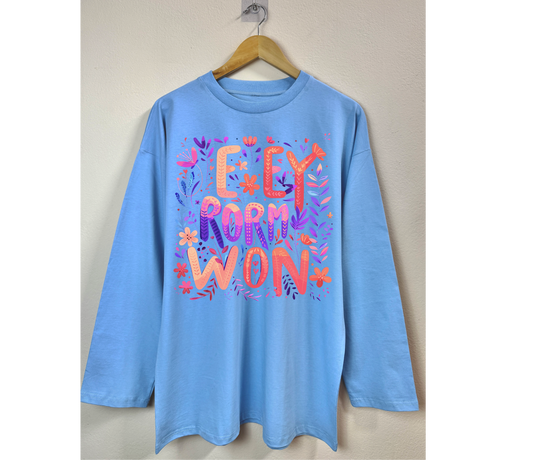 Floral Colorful Regular Fit Long Sleeve T-shirt