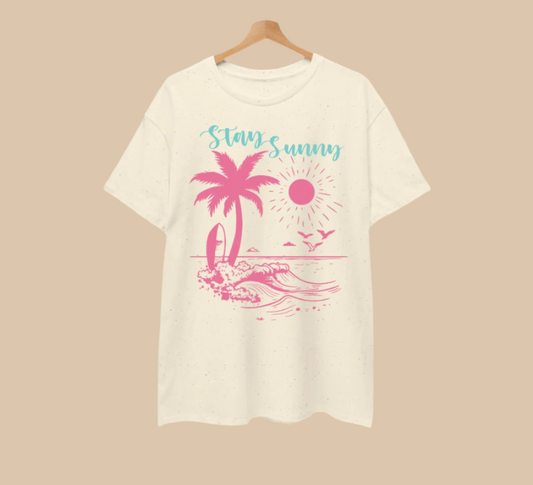 Stay Sunny Regular fit short sleeve tee
