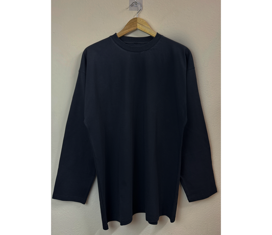 Black Long Sleeve Regular Fit Tee